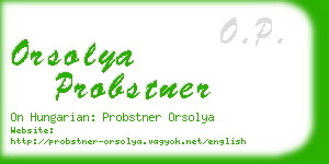 orsolya probstner business card